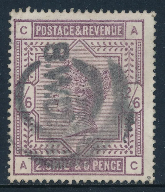 GB 1883-1884 LILAC 2/6d USED SG178 LETTERS 'AC'