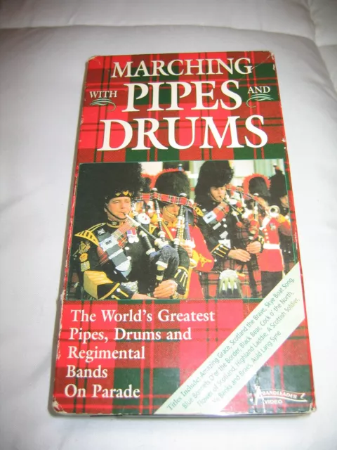 Marching with Pipes and Drums 1994 VHS Tape Bands on Parade Scotland Scottish