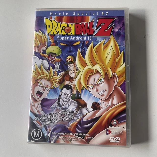 RARE! DRAGON BALL Z Super Android 13 Movie Anime DVD PAL Series Season ...