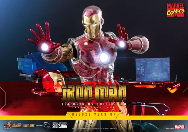 Marvel The Origins Collection Comic Masterpiece Action Figura 1/6 Iron Man Delux 2