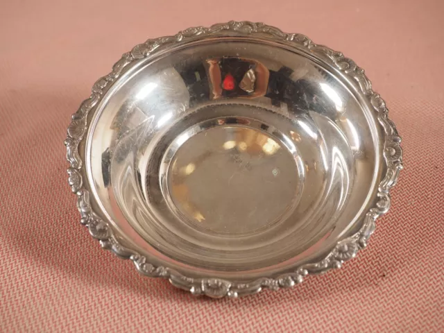 Sheridan Silverplated Silver Plate Ornate Vintage Dish Bowl