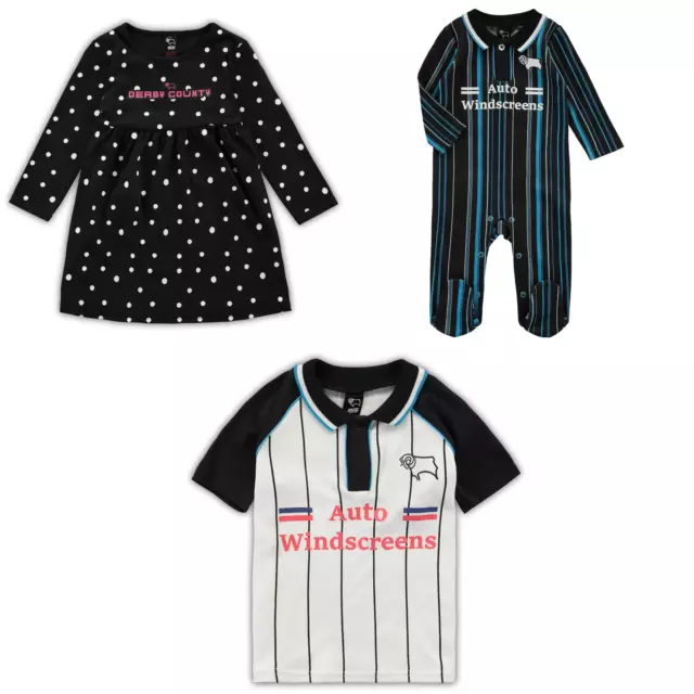 Derby County Pigiama neonato Baby Wear Football Fanatics - Nuovo