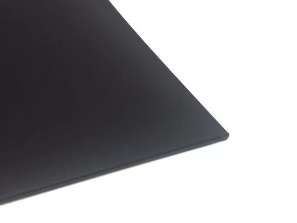 Kunststoffplatte ABS 1mm Schwarz 2000 x 1000 mm (2m x 1m