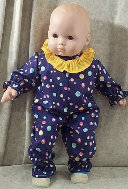 Doll Clothes HandMade4 American Girl 15" Bitty Baby Boy Jumpsuit Clown Costume