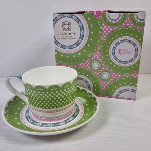 Maxwell  Williams Cashmere Green Chantilly Lace Fine Bone China Cup & Saucer