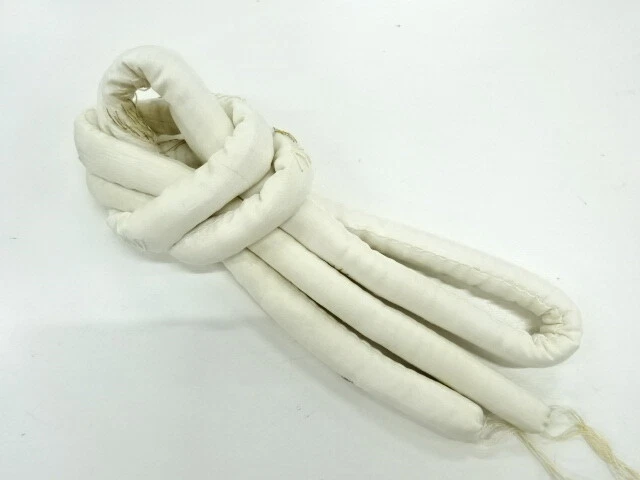 6152236: Japanese Kimono / Antique Marukuge Cord / Embroidery / Pine & Crane