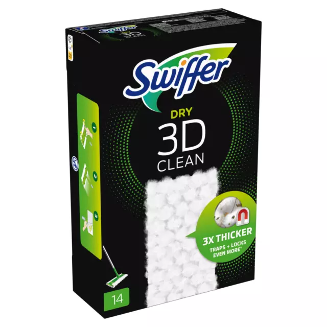 Swiffer Sec 3D Propre 1 x 14 Sol - Plumeaux 2