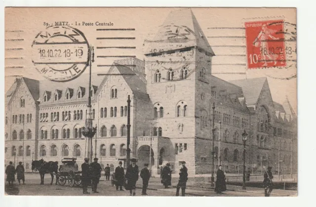 METZ - Moselle - CPA 57 - the Central Post Office