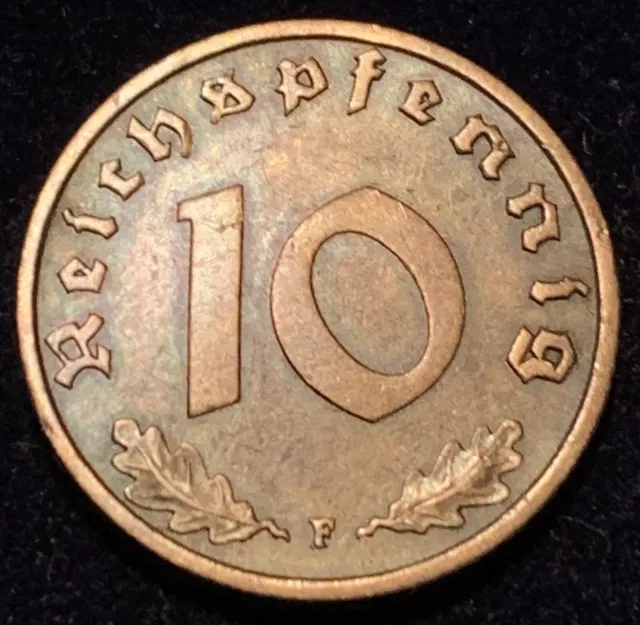 10 Reichspfennig 1939 F