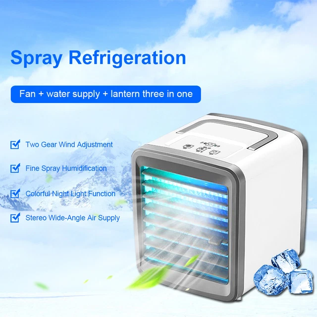 Portable Mini AC Air Conditioner Personal Cooling Fans Bedroom Air Cooler Fan