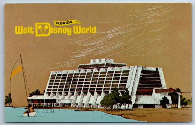 Tempo Bay Resort Hotel Contemporary Disney World Concept Pre Open Postcard N1D