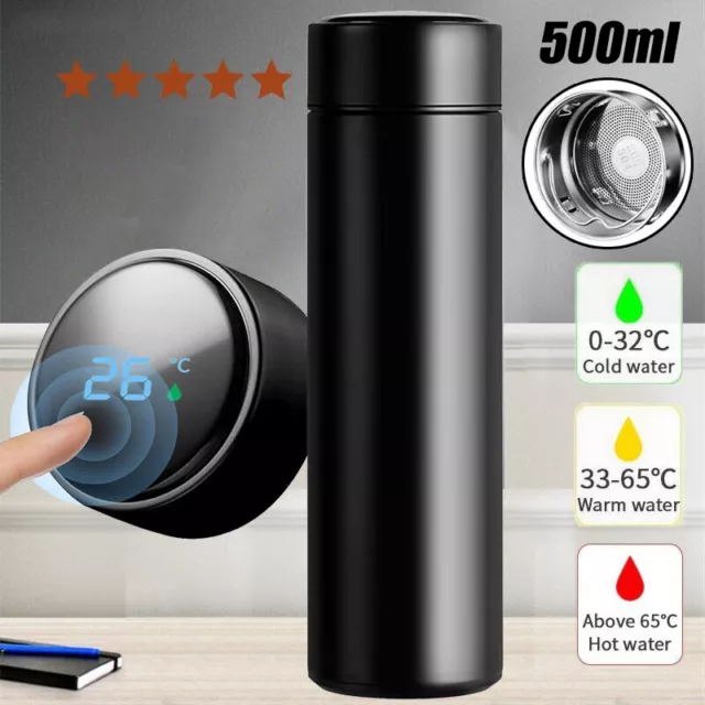 Thermos Water bottle Vacuum Insulated Flask Stainless Steel Hot Cold Travel Mug