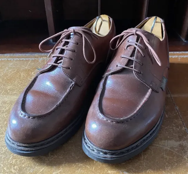 Chaussures Paraboot Chambord Golf Derby 6 / 40 En Cuir Leather Shoes 460€