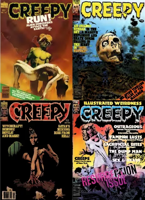 151 Old Issues of Creepy Comic Horror Thriller Science Sexy Art Magazine on DVD