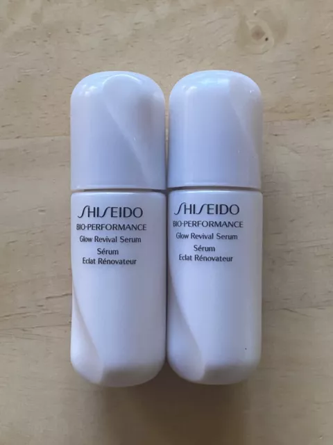 2x SHISEIDO Bio-Performance Glow Revival Serum essence lotion infuser moisturize