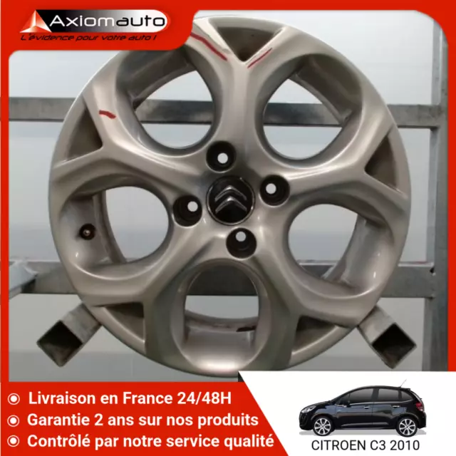 🇫🇷  JANTE ALUMINIUM CITROEN C3 II Phase 1 (A51) 2009-2013 ♻️ 5402AC