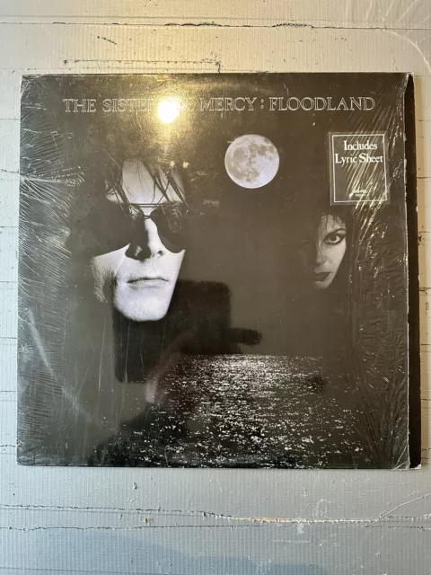 THE SISTERS OF MERCY Floodland 1st A1/B1 Inc Poster & Inner Cover EX ; Vinyl NM