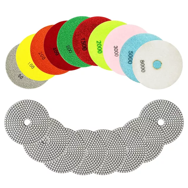 Top Quality Diamond Polishing Pads for Granite Marble Stone Wet/Dry 4inch