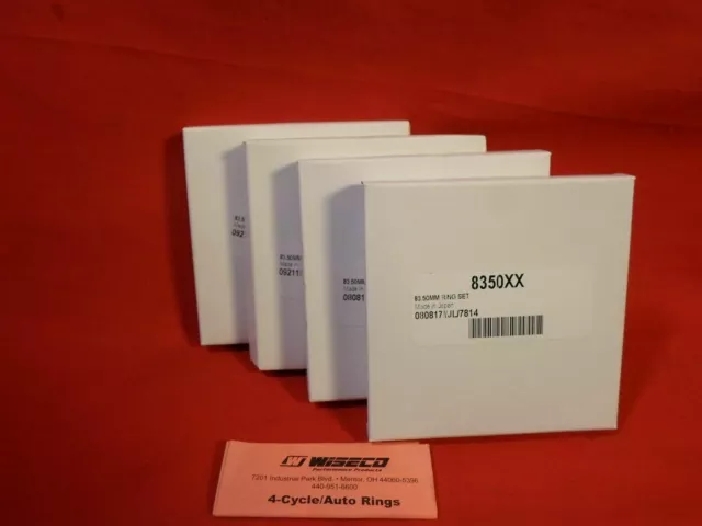 Wiseco Piston Ring Set 4 Cylinder 83.5mm  8350XX RINGS