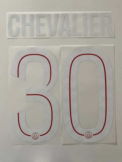 Flocage Officiel PSG Chevalier 30 - Maillot Extérieur Ligue 1 2025/2026, Adulte