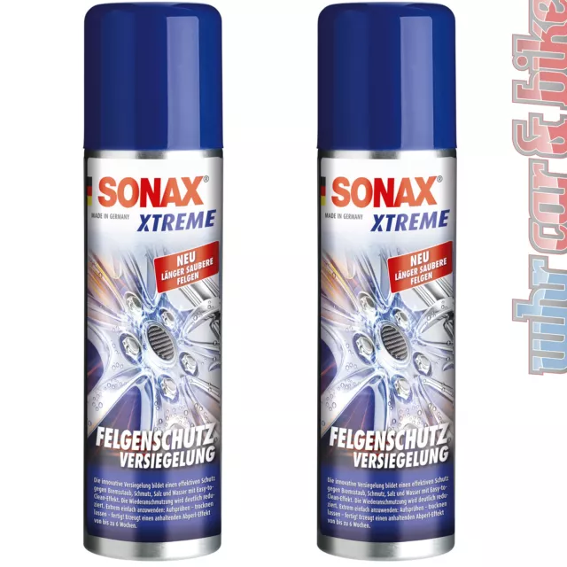 2x Sonax XTREME Felgenschutzversiegelung 250ml Abperleffekt Easy-to-Clean-Effekt