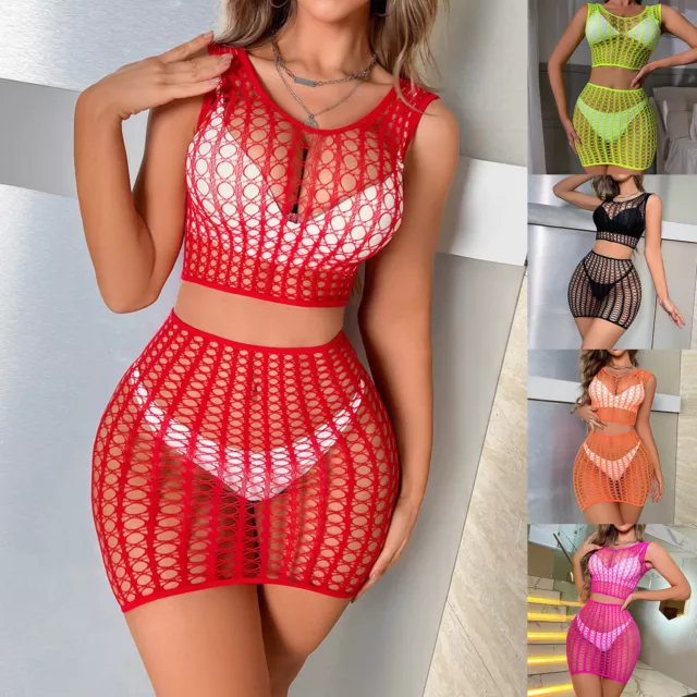 plus Size Strapless Bra 46ddd Women's Hollow Out Two Piece Fishnet Beach Coat