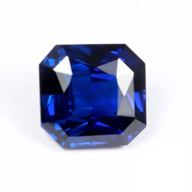 Naturel Rare Mogok Bleu Spinelle 11.80 CT Coupe Carré Certifié Desseré Gemme