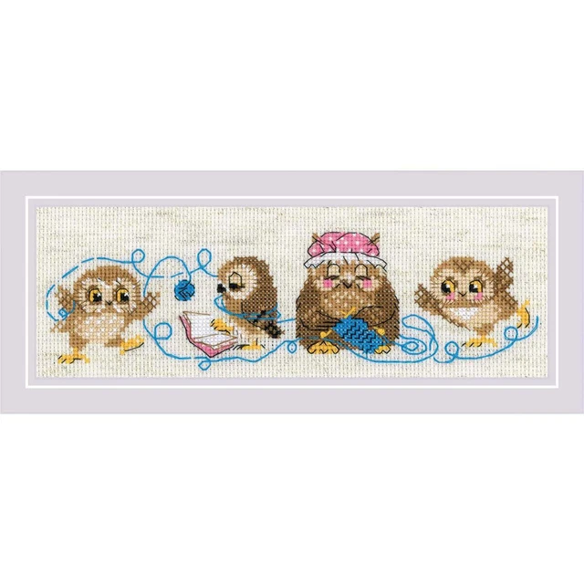 Kit Point De Croix Riolis 'Pensée' – Modèle à Compter N°835 – Fleurs – Niveau Moyen