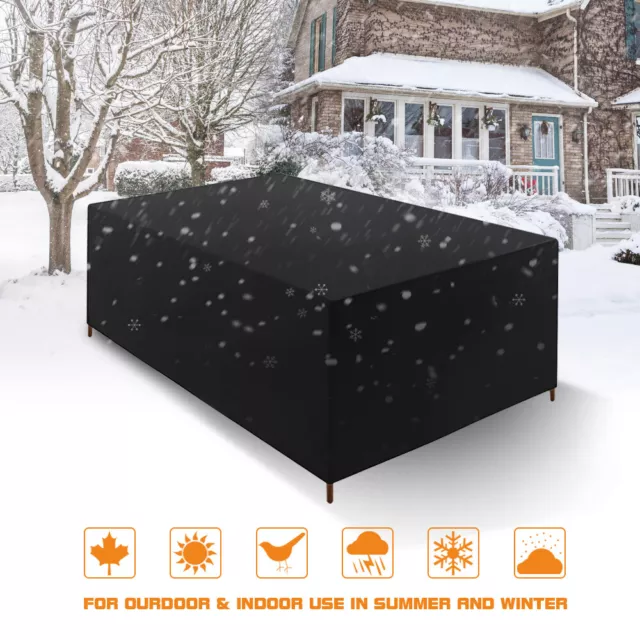 Waterproof Garden Patio Furniture Cover for Rattan Table Cube Outdoor Heavy Duty