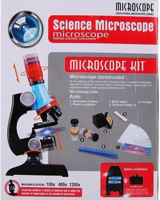 Kits de microscope scientifique avec diapositives, Kit éducatif pour...