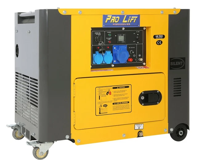 PRO LIFT TOOLS Generator Silent Diesel Generator 230V 5500W W2447 £717. ...