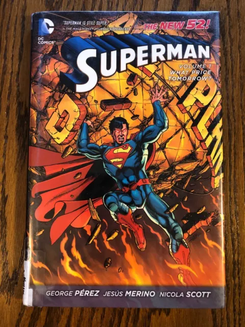 Superman Volume 1 What Price Tomorrow Dc Comics The New 52 2012 Hc Graphic Novel