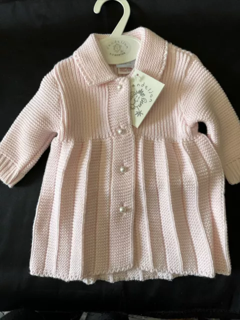 Stunning Knitted coat/cardigan 0-3 months new