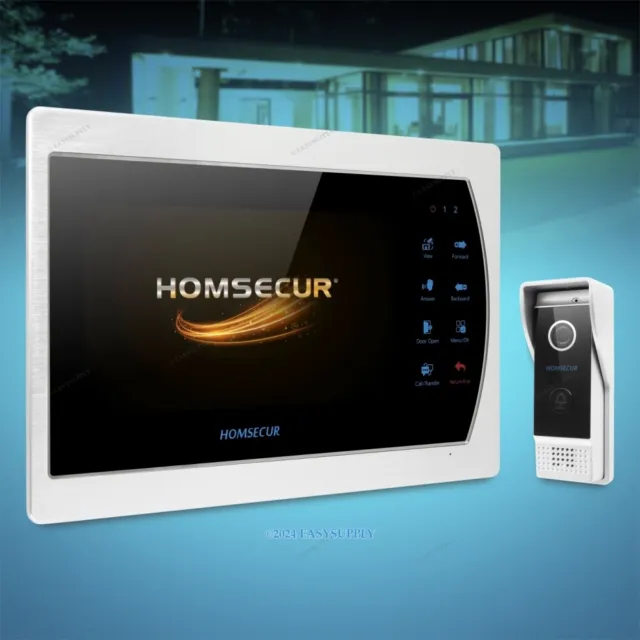 HOMSECUR 7" AHD Système Interphone Portier Vidéo avec IR Vision Nuit