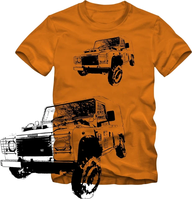 T-shirt Landrover Defender t-shirt molti colori stile retrò S/W grafica DTG