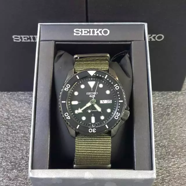 Seiko 5 Sports Mens Automatic SRPD65K4 + Worldwide Warranty UK*au