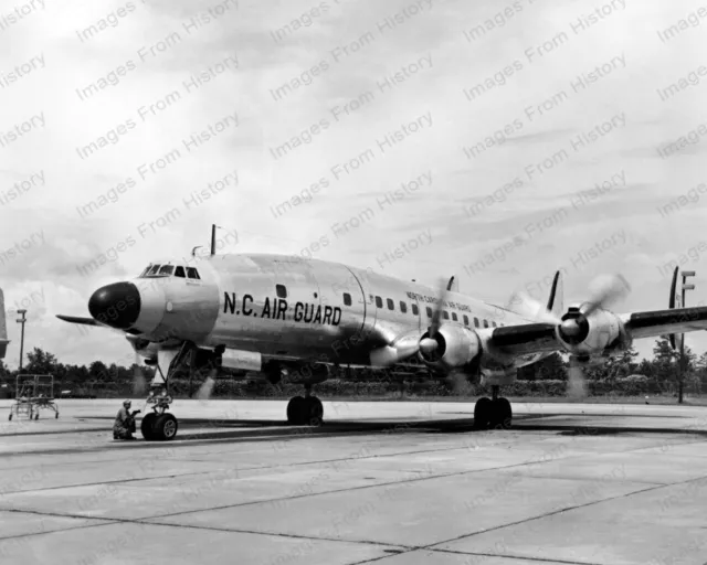 8x10 Print Aircraft Lockheed C-121 Constellation Maintenance Runup 1967 #AIR04