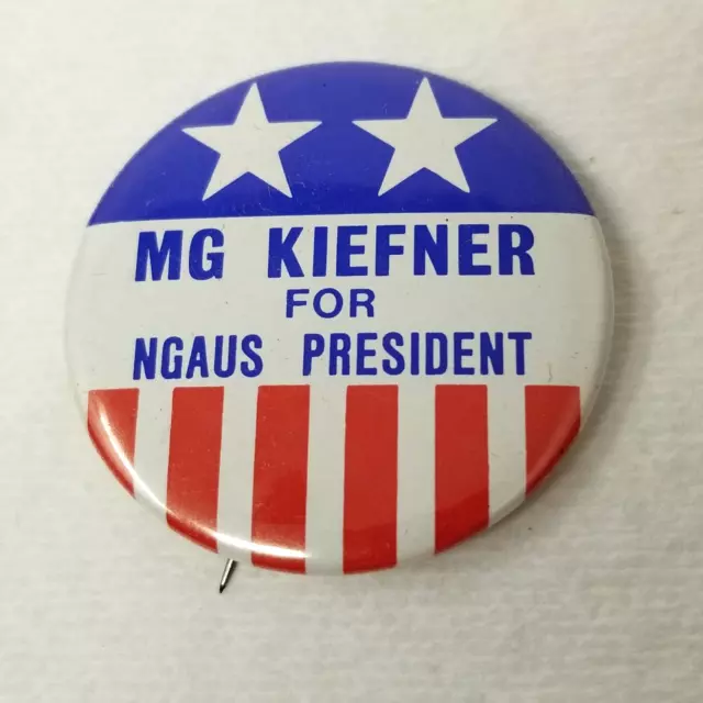 MG Kiefner for President Button National Guard Association of the United States