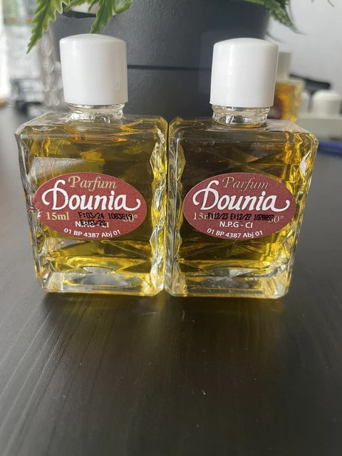 Lot De 2 Parfums Dounia Spirituelle Sans Alcool - 25 Ml - Senteur Bois De Santal, Musc