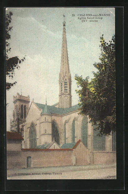 CPA Chalons-sur-Marne, Eglise Saint-Loup