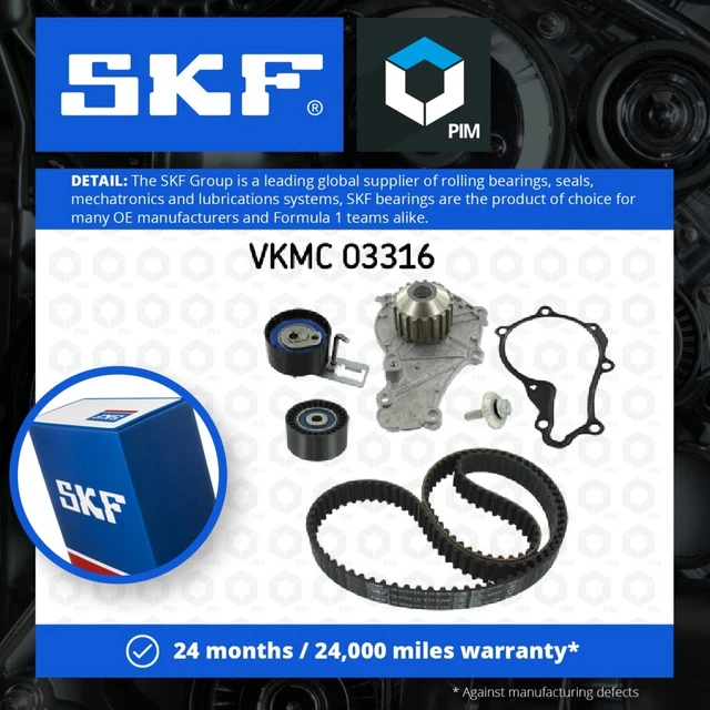 TIMING BELT & Water Pump Kit fits CITROEN C3 PICASSO 1.6D 2011 on Set