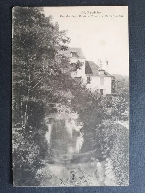 cpa PONTOISE (Val d'Oise) MOULIN sur la VIOSNE rue des deux PONTS Edit ABEILLE
