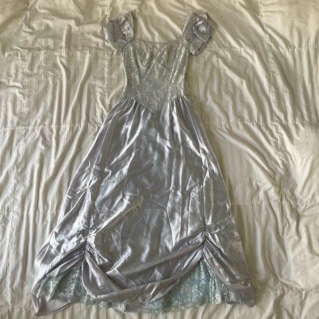 Cinderella Style Vintage Blue Ball Gown with Bows for Prom /Costume/ cosplay