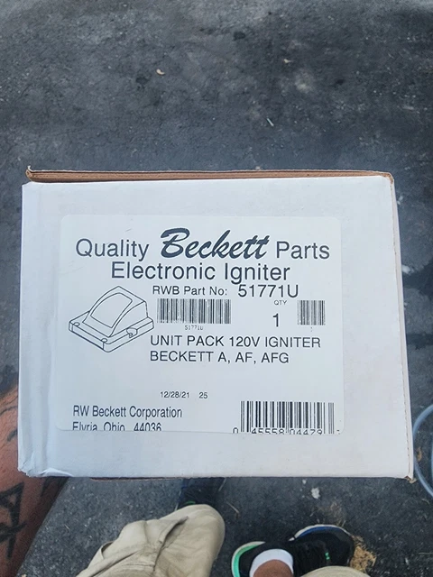 Beckett 51771u Ignitor with beckett "A" Base