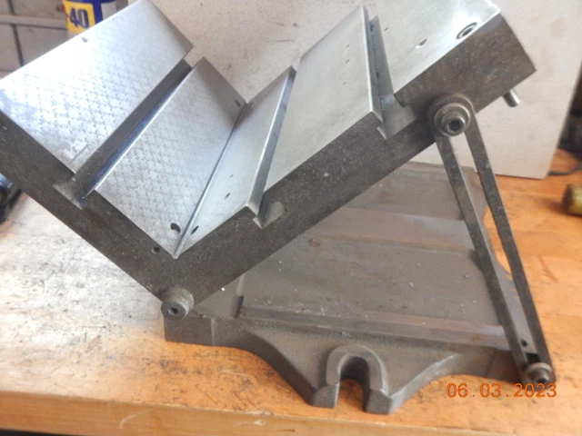 Bridgeport Milling Machine Tri Sine Adjustable Angle Plate Machinist Tool