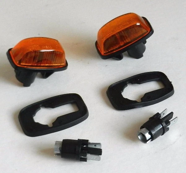 Modern Car Turn Signal Side Repeater Lamp. Stock Photo - Image of