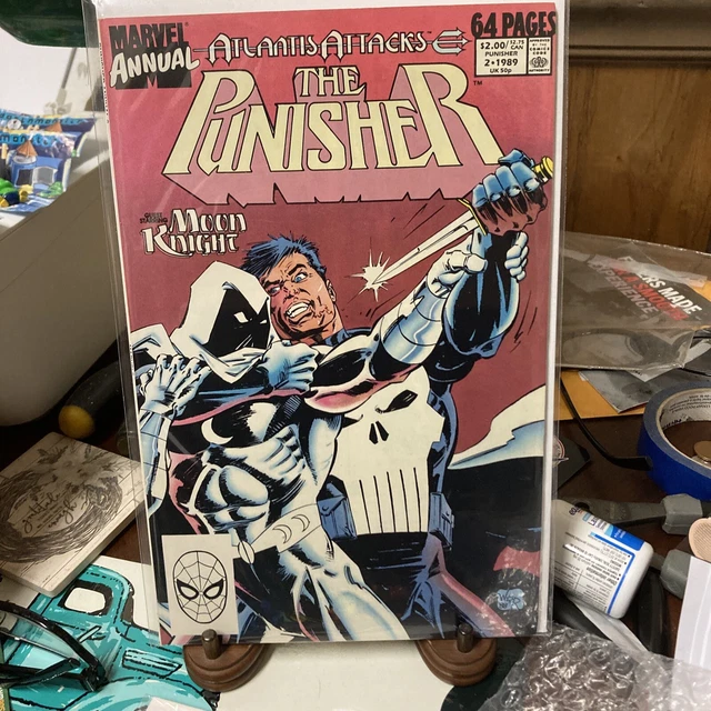 PUNISHER ANNUAL #2 First Battle MOON KNIGHT vs PUNISHER 1989 Marvel Comics