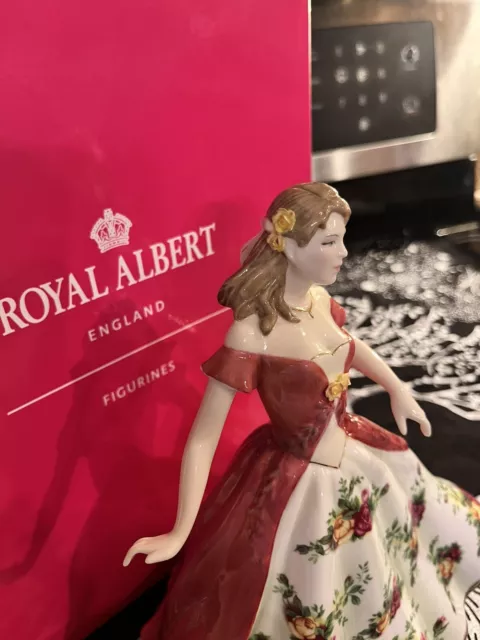 Rare Royal Doulton Royal Albert Old Country Roses Pretty Ladies Figurine Ra 11 2