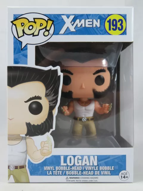 Marvel Funko Pop - Logan (Tank Top) - X-Men - No. 193 - Free Protector