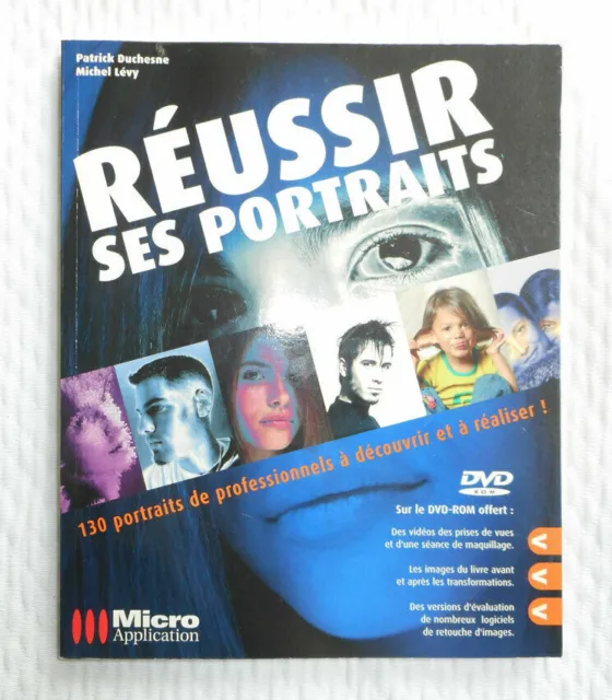 livre Réussir ses portraits photo Duchesne Lévy état neuf micro application